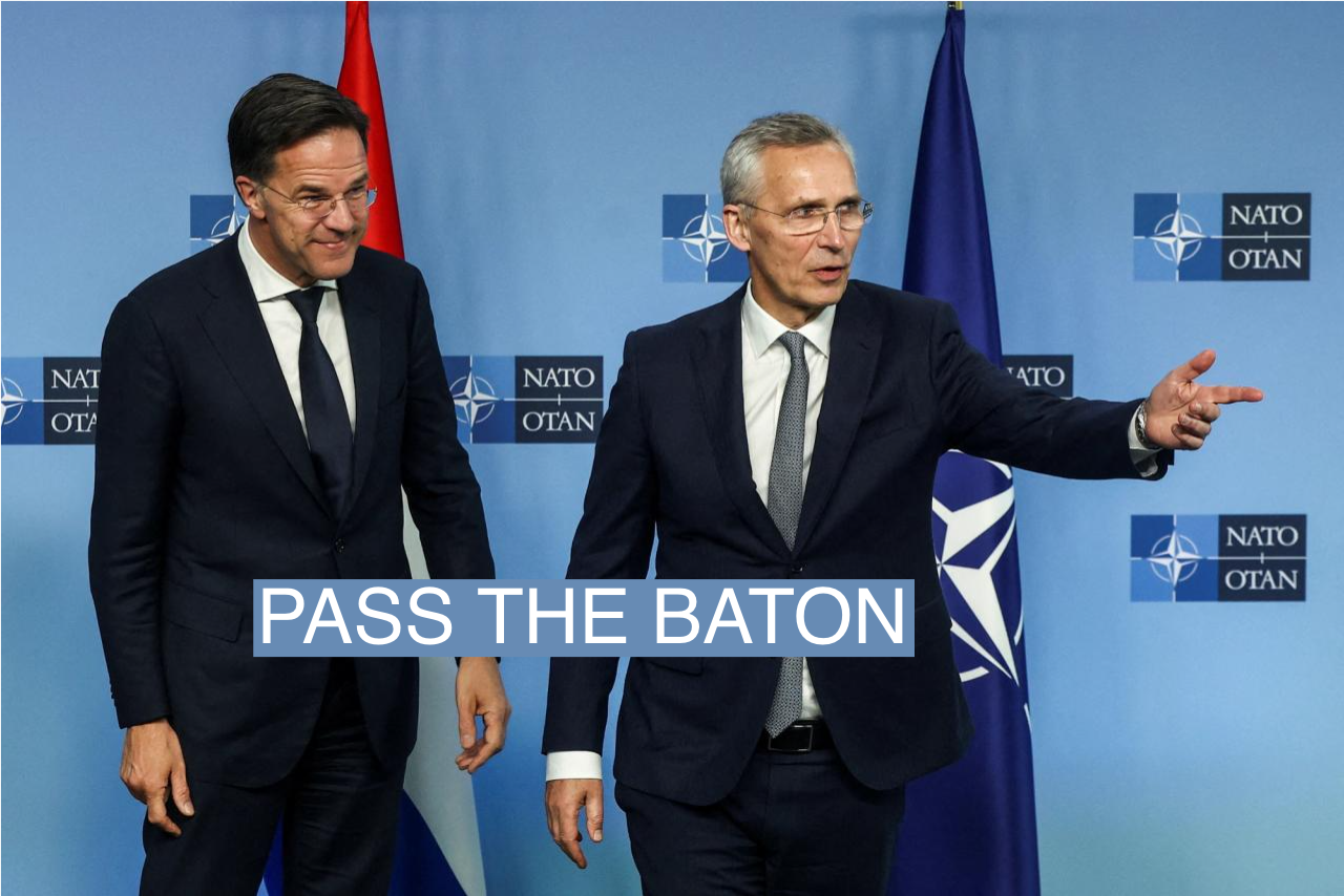 Mark Rutte and Jens Stoltenberg