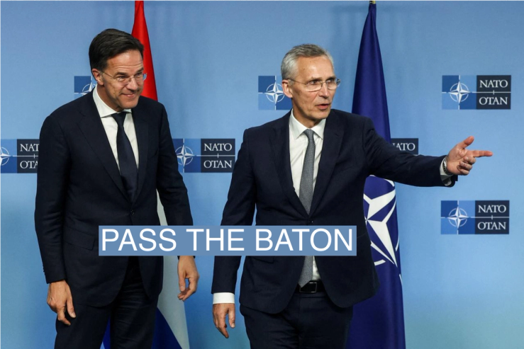 Mark Rutte and Jens Stoltenberg