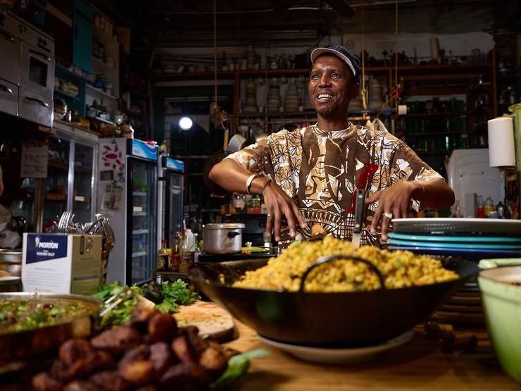 Chef Sanza Sandile during Yeoville Dinner Club, Sept. 22 2026.