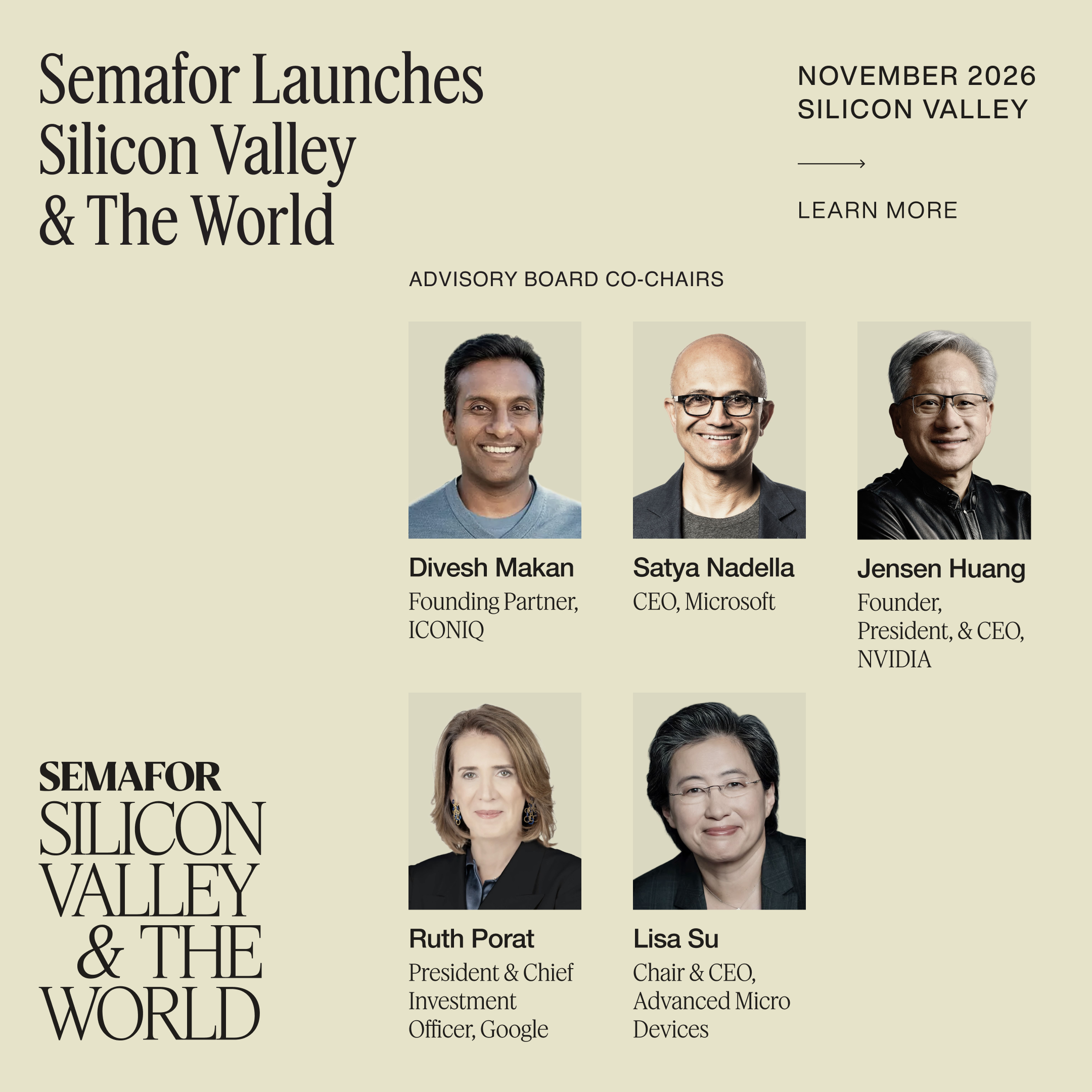 Semafor launches Silicon Valley & The World