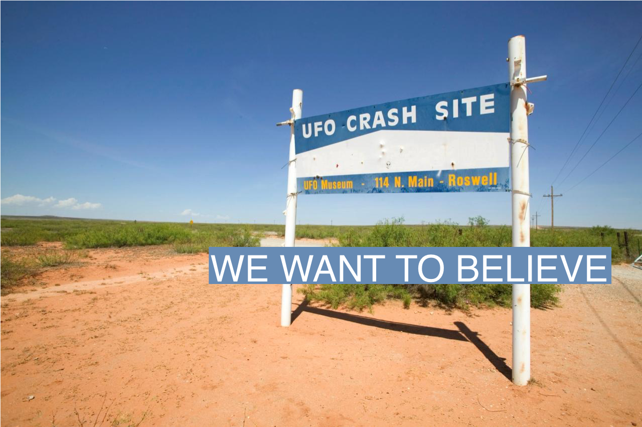 Roswell UFO Museum sign