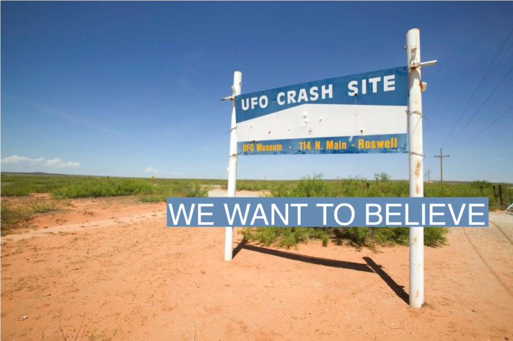 Roswell UFO Museum sign