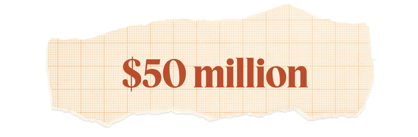 $50 million