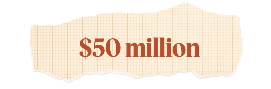 $50 million