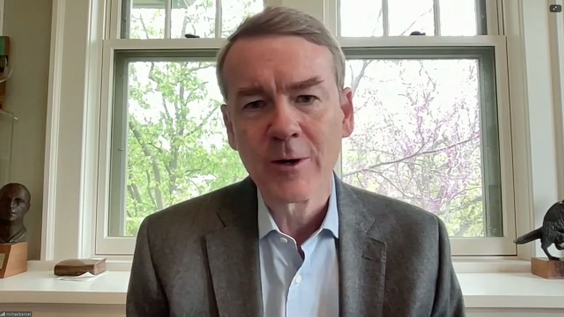 Semafor’s Burgess Everett and Sen. Michael Bennet.