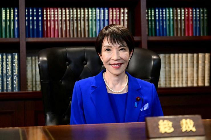 Sanae Takaichi, the newly elected leader of Japan’s ruling Liberal Democratic Party (LDP).