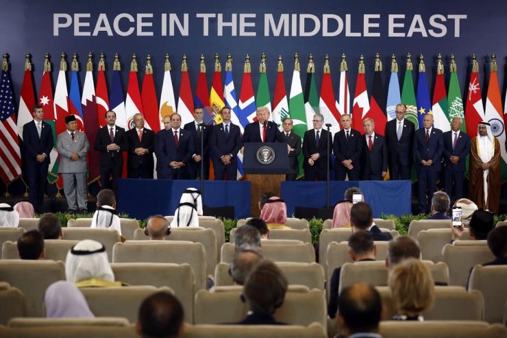 World leaders’ summit on ending the Gaza war, in Sharm el-Sheikh.