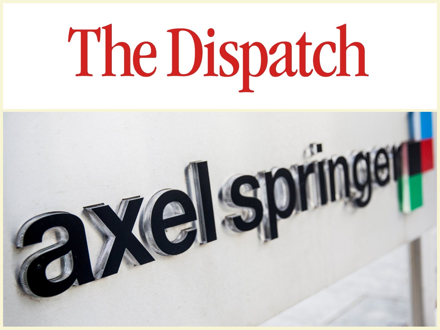 The Dispatch and Axel Springer logos 