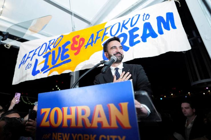 Zohran Mamdani on primary night