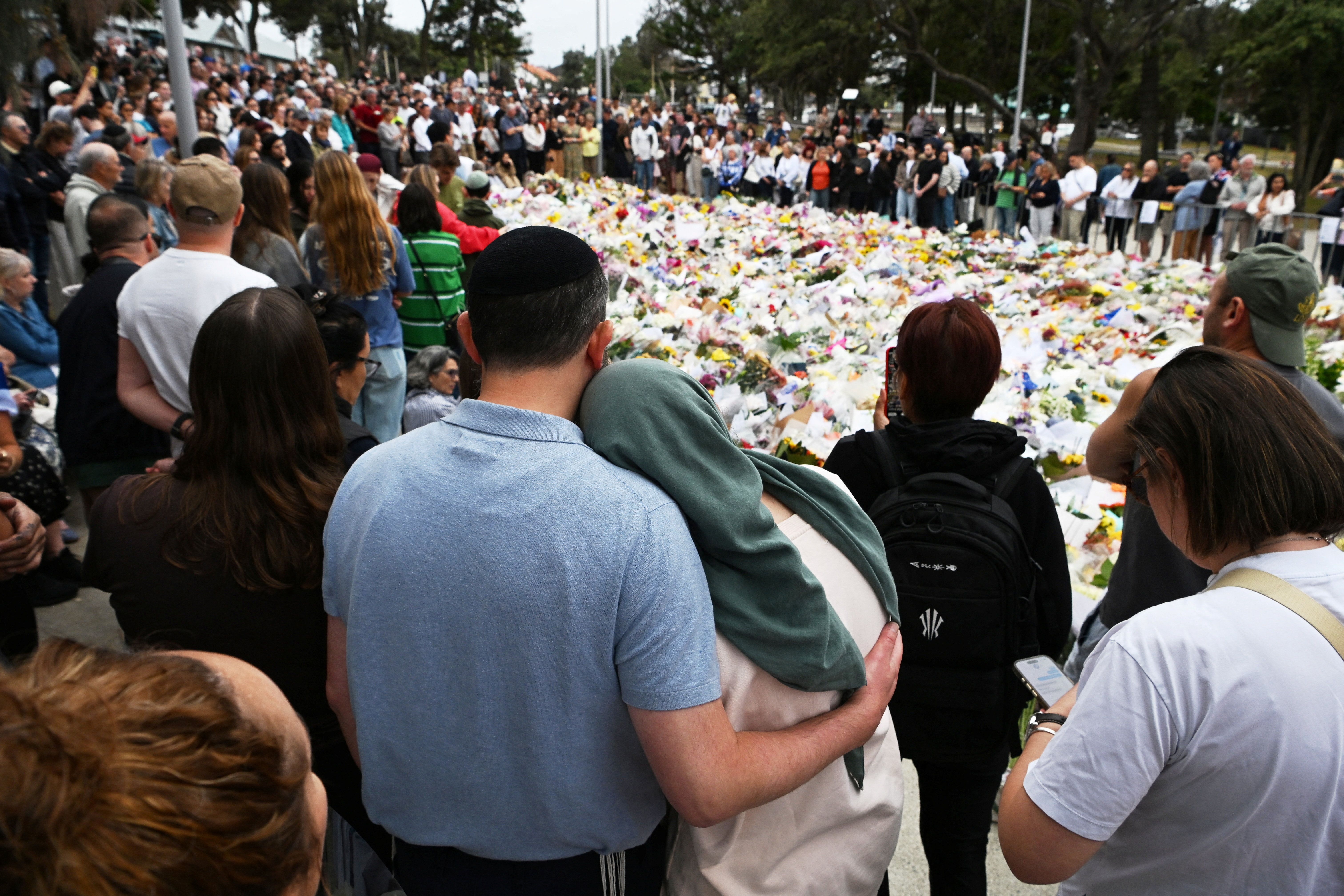 Mourners in Australia. 