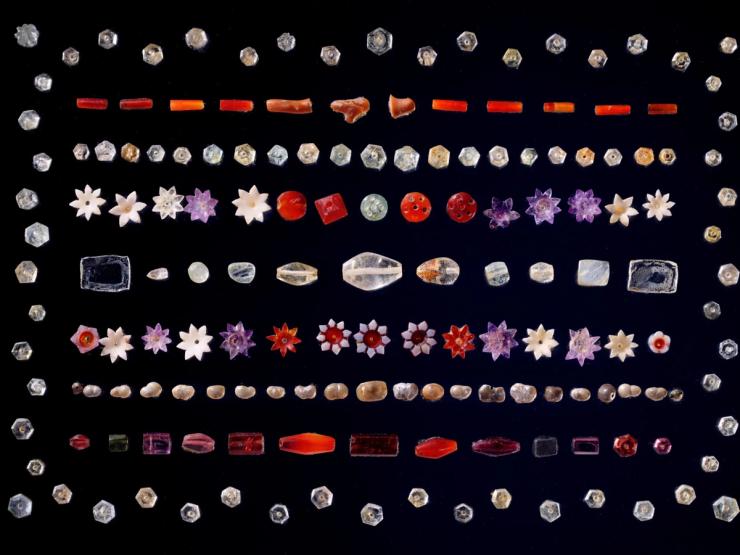 Buddha linked beads and gemstones