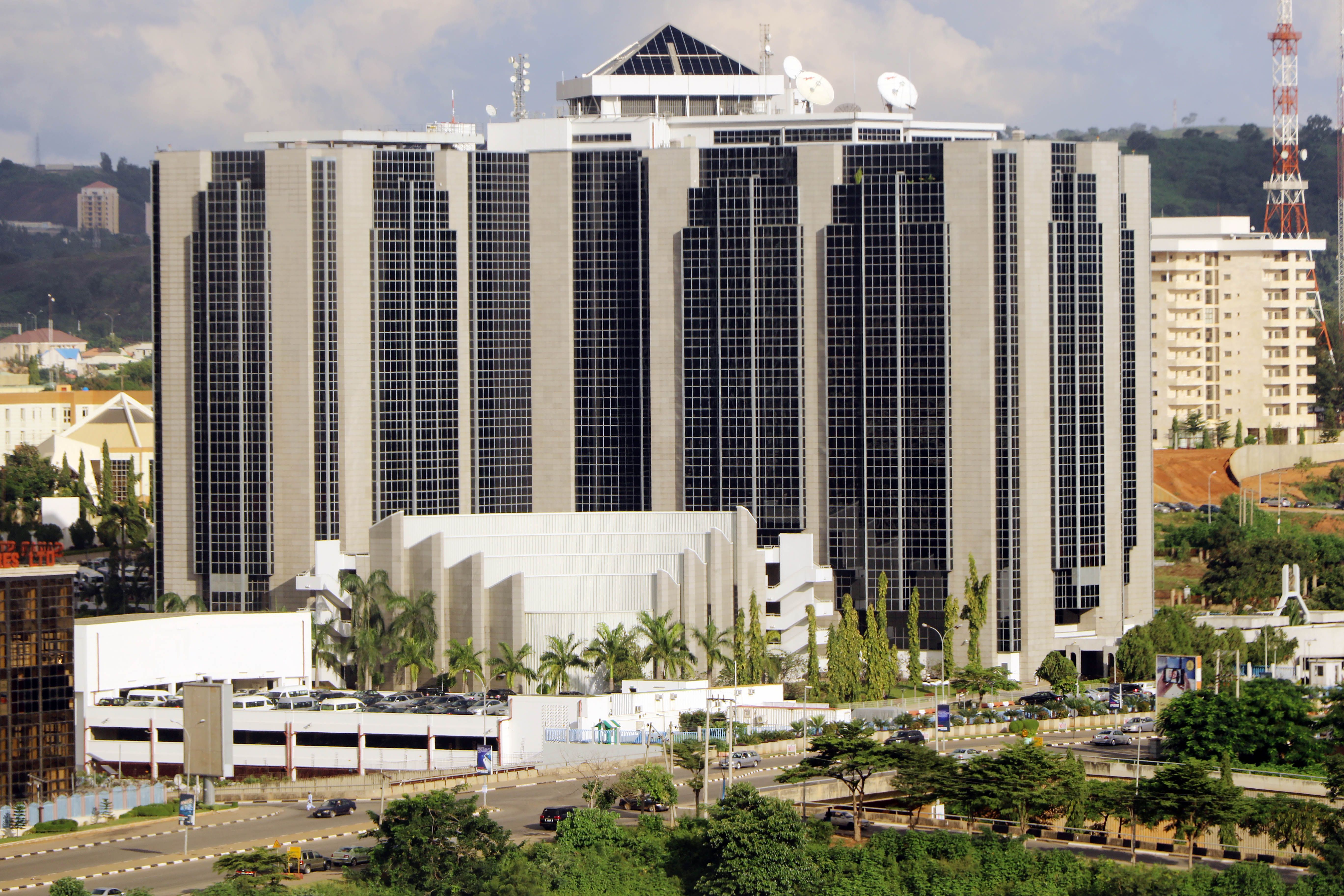 The Central Bank of Nigeria in Abuja.
