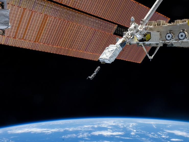 Satellite in space