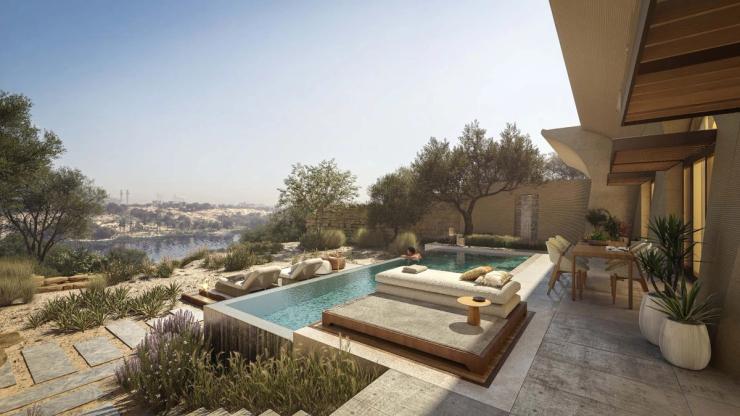 Rendered image of Tuwaiq Palace suite.