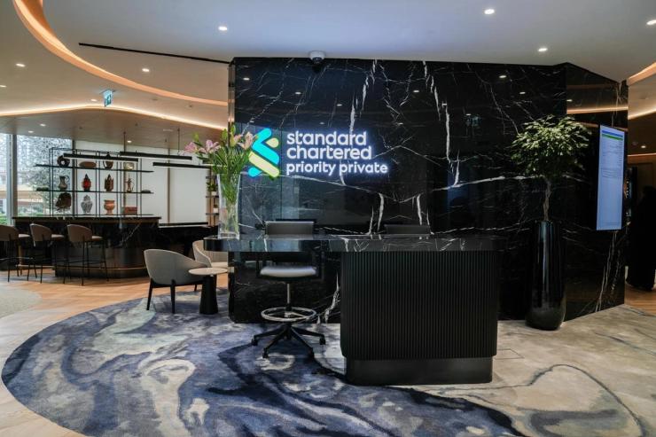 A Standard Chartered private banking center in Dubai.