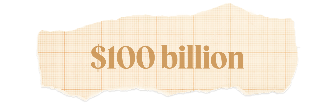 $100 billion.