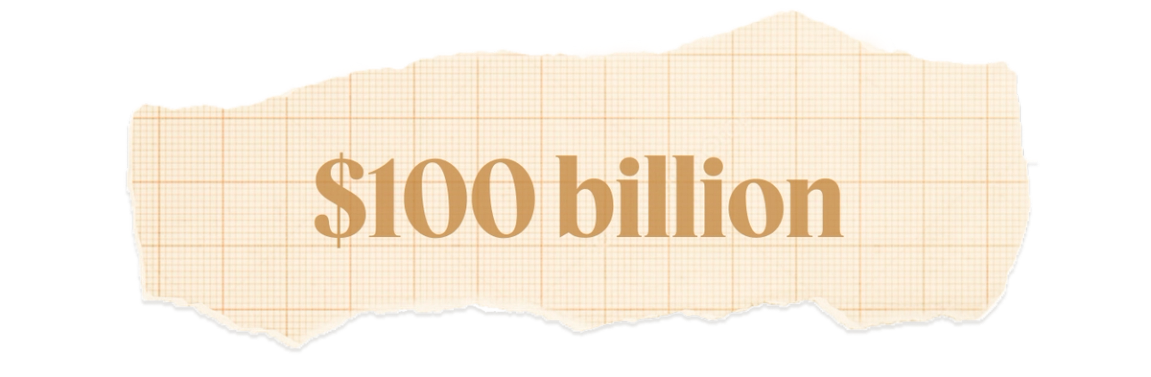 $100 billion.