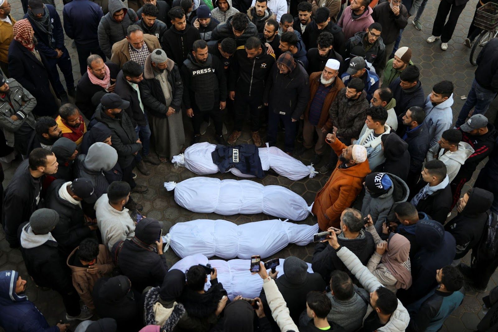 The aftermath of an Israeli strike in Gaza.