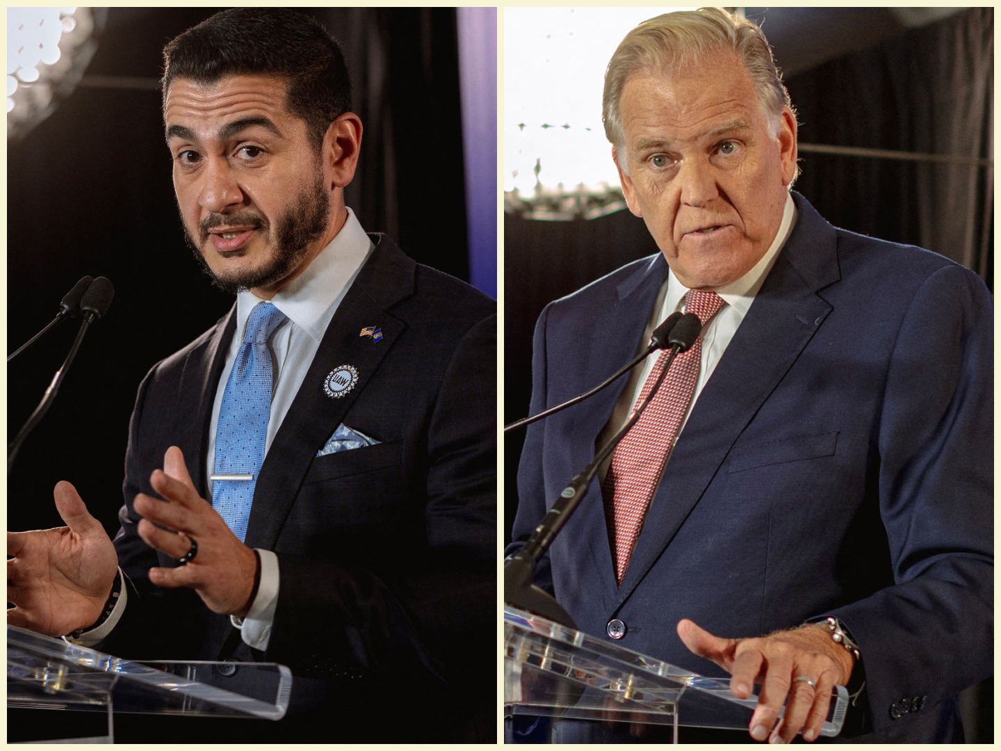 Abdul El-Sayed and Mike Rogers 