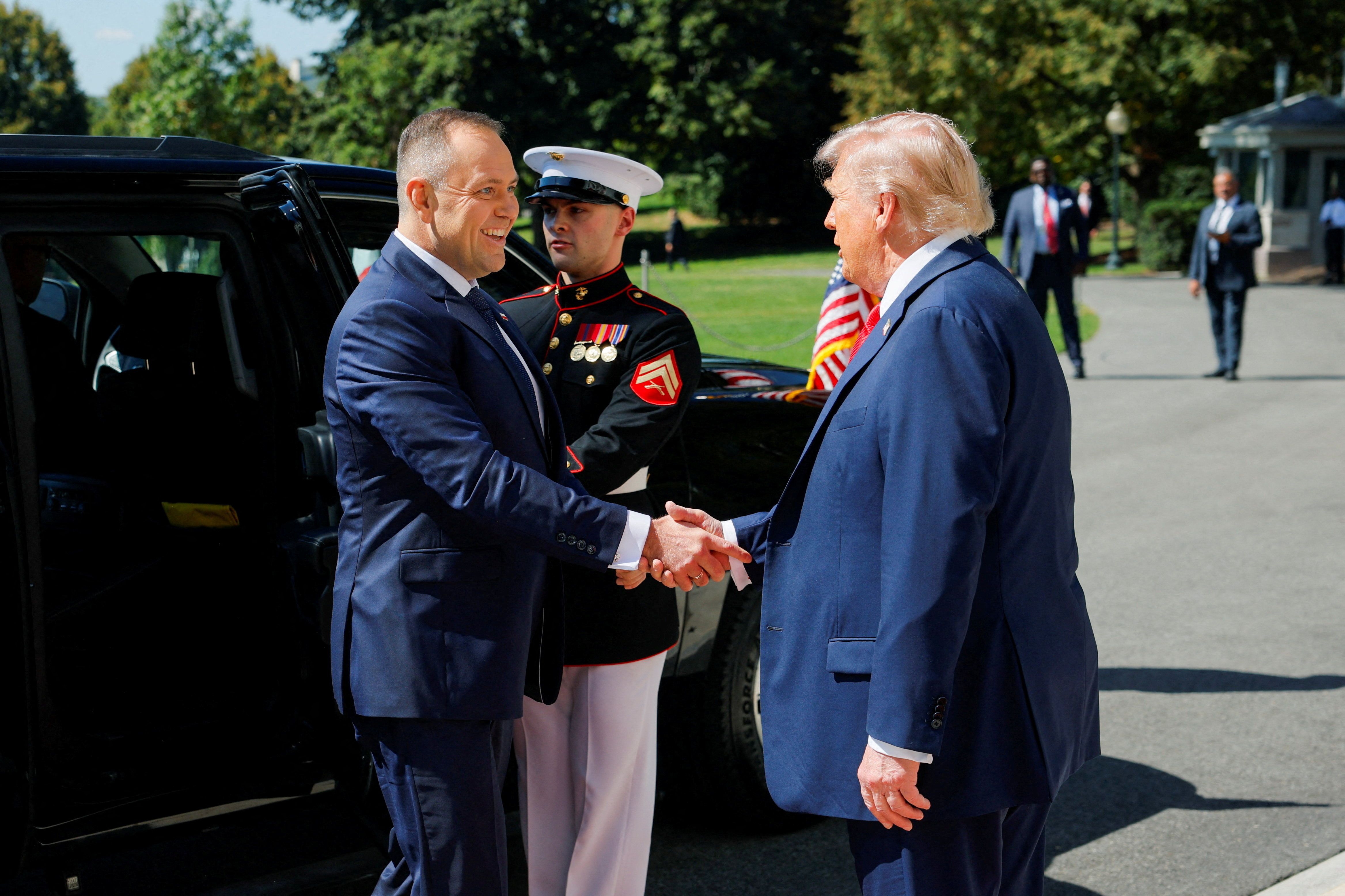 Trump and the President of Poland Karol Nawrocki.