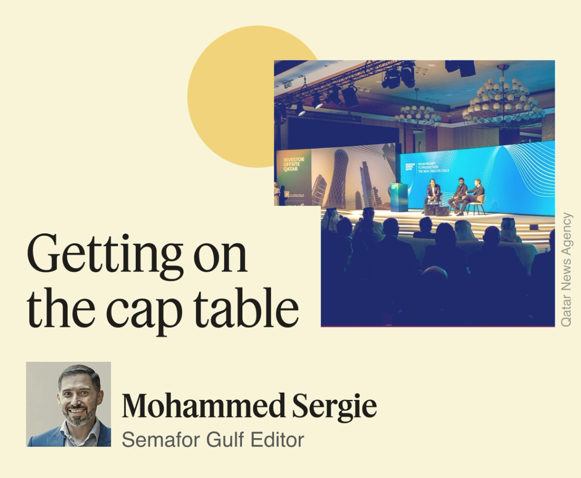 Getting on the cap table.