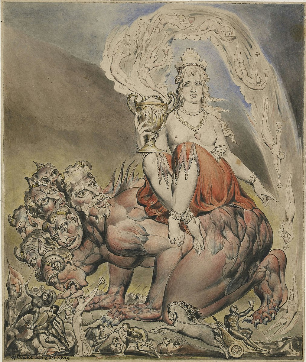 William Blake’s “The Whore of Babylon” (1809).