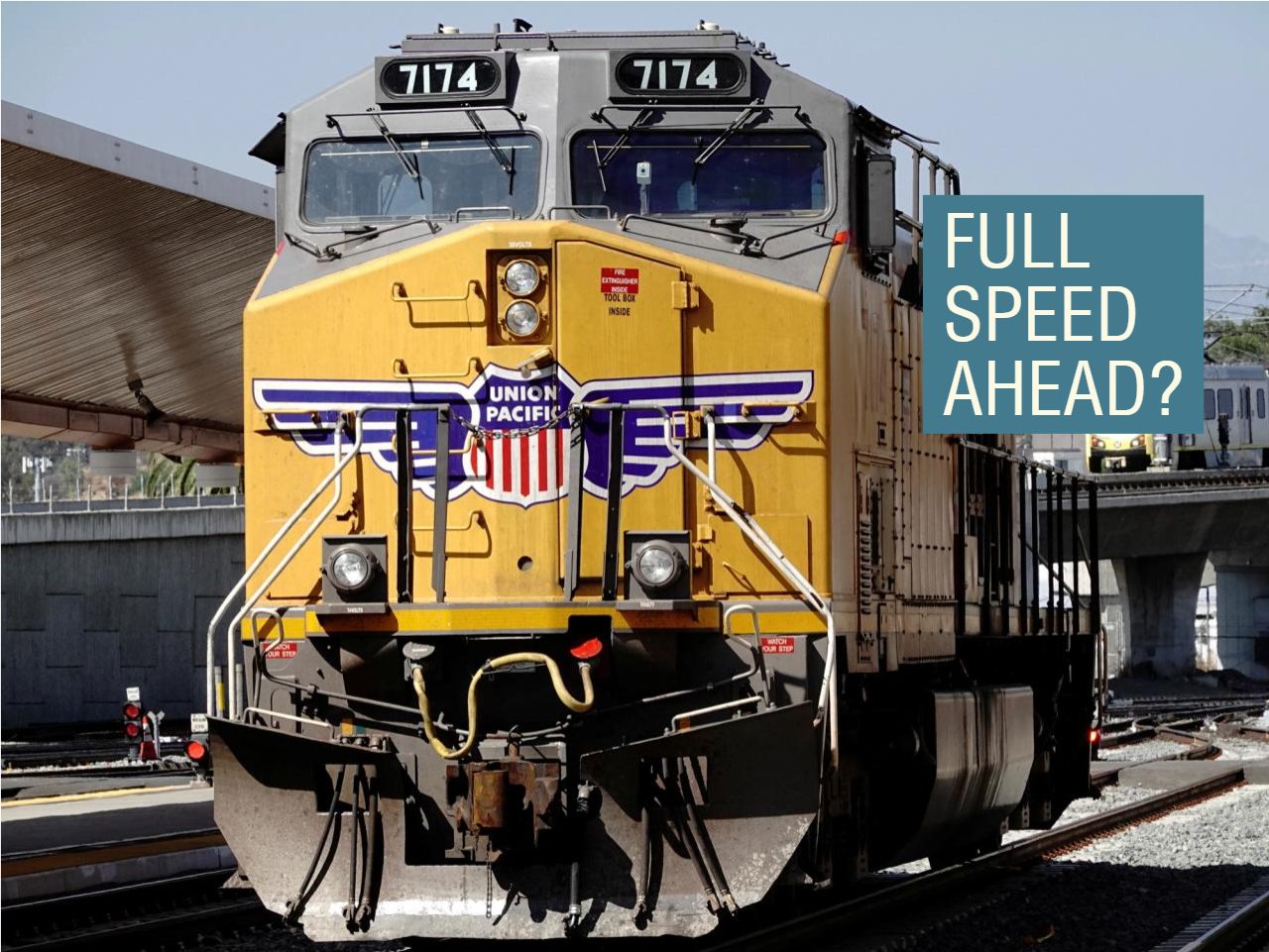 A Union Pacific train