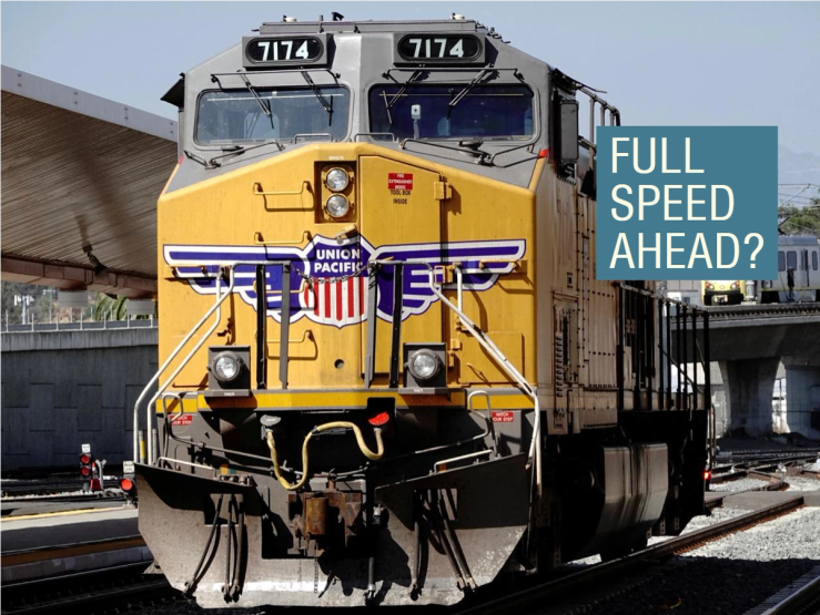 A Union Pacific train