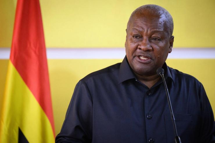 Ghanaian President John Dramani Mahama.