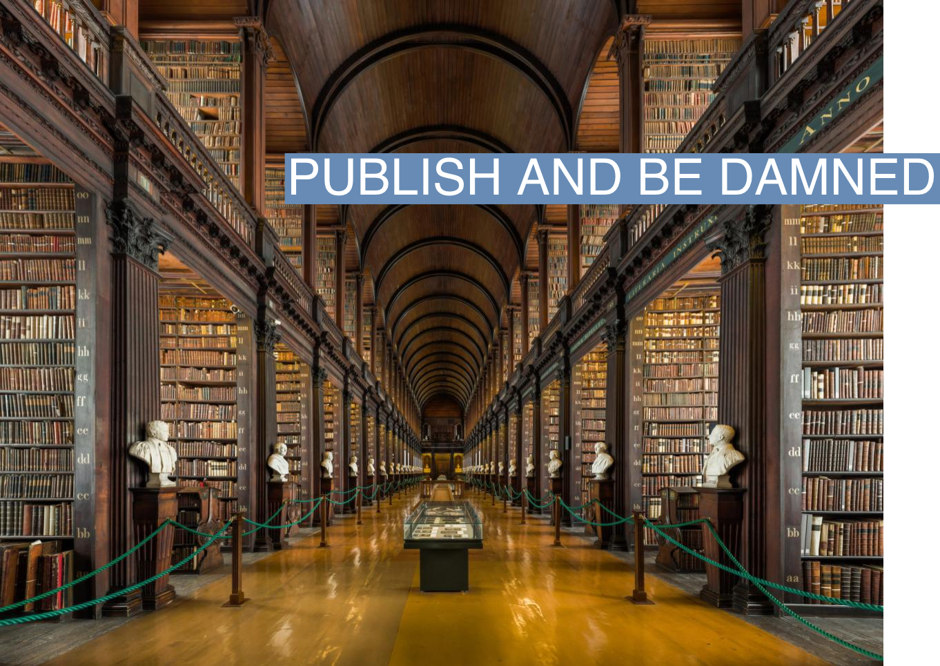 The Long Room of the Old Library at Trinity College Dublin is shown in this image from 2015.