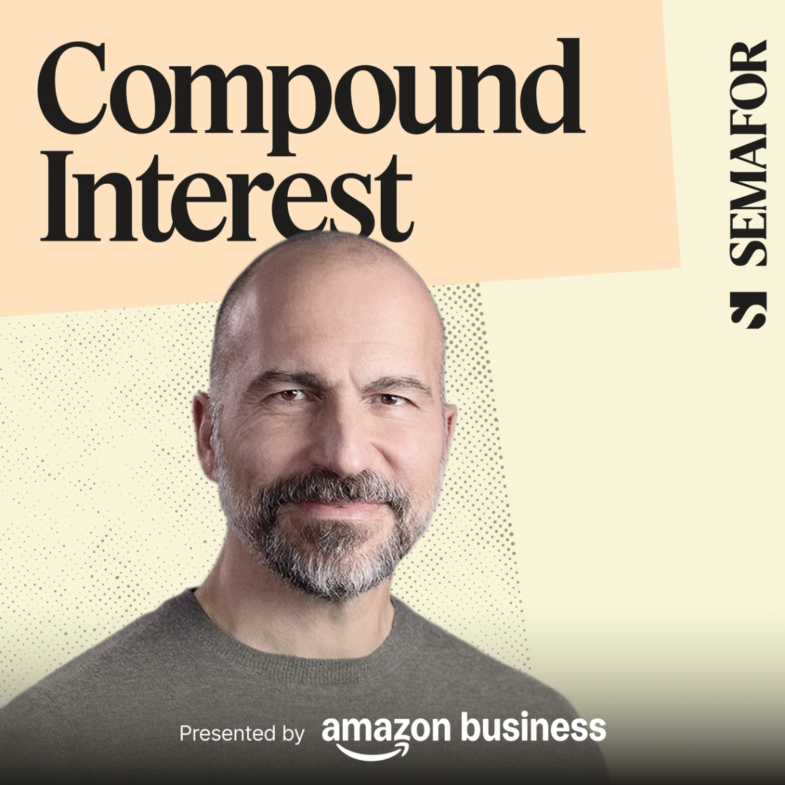 A graphic promoting Semafor’s podcast Compound Interest.