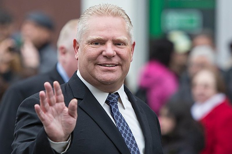 Ontario Premier Doug Ford is shown at the 2014 Good Friday procession in Toronto.
