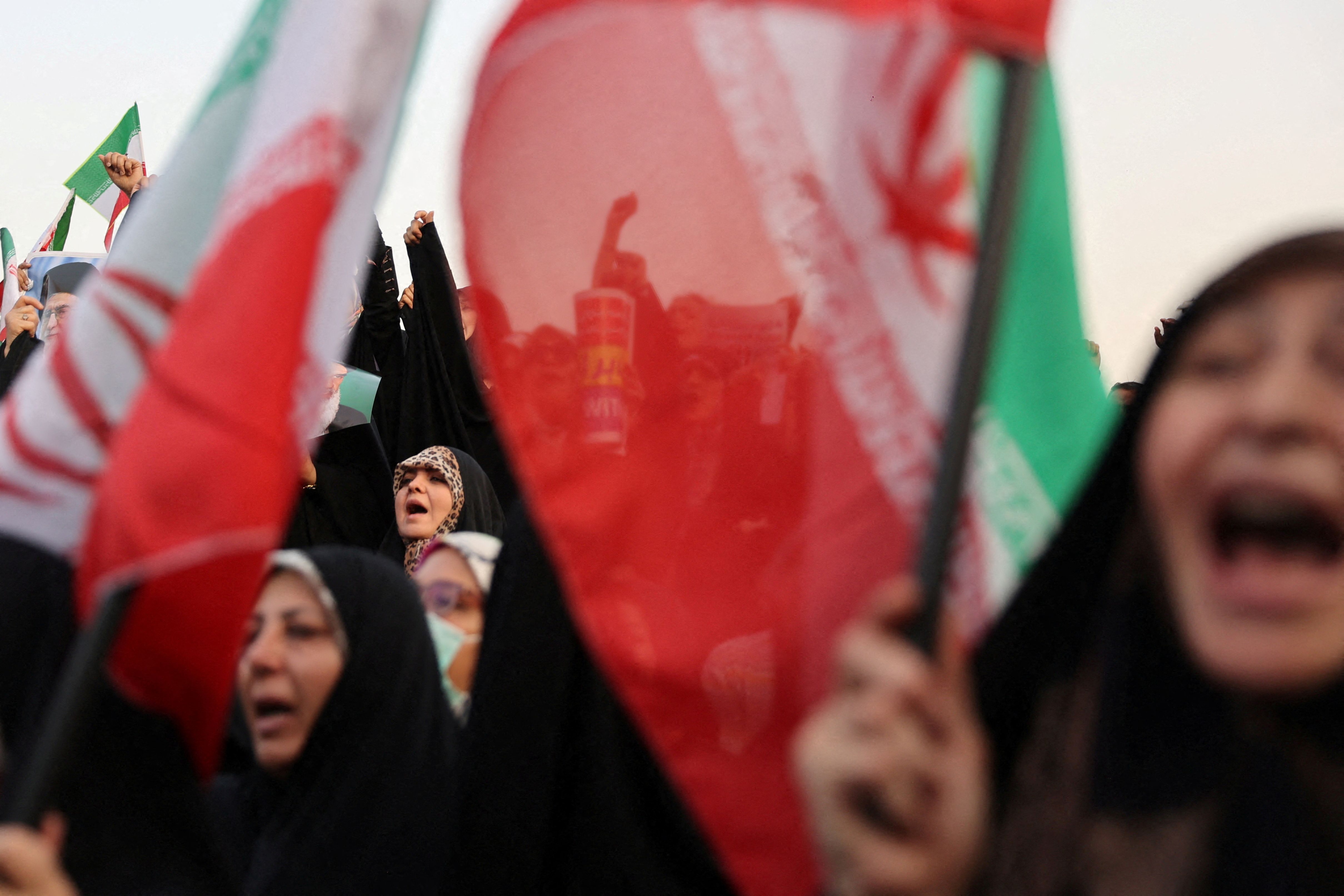A protest in Tehran.