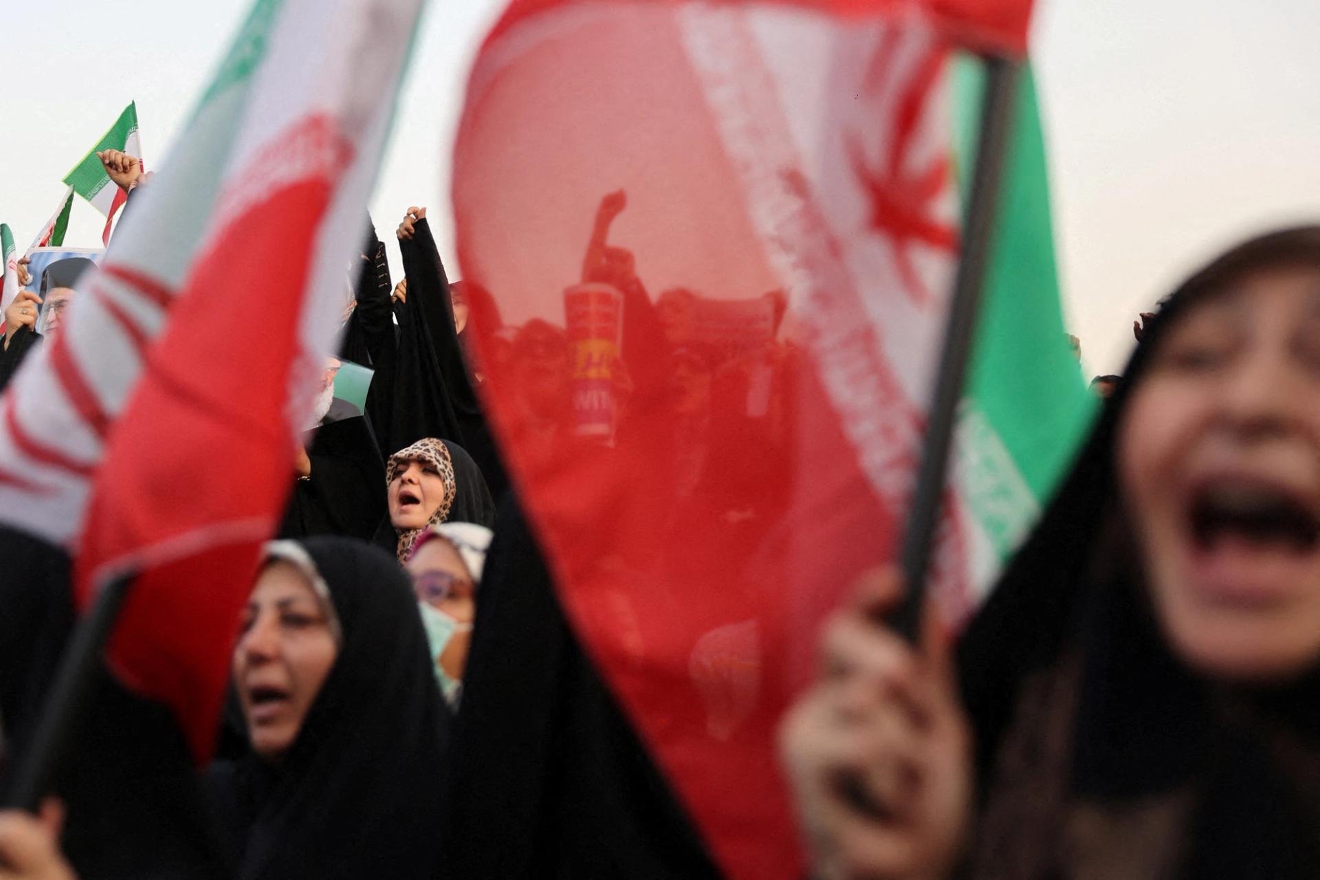 A protest in Tehran.