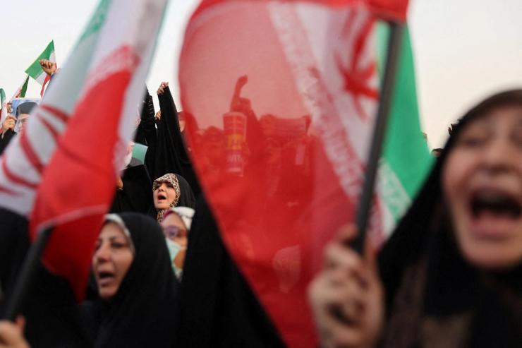 A protest in Tehran.