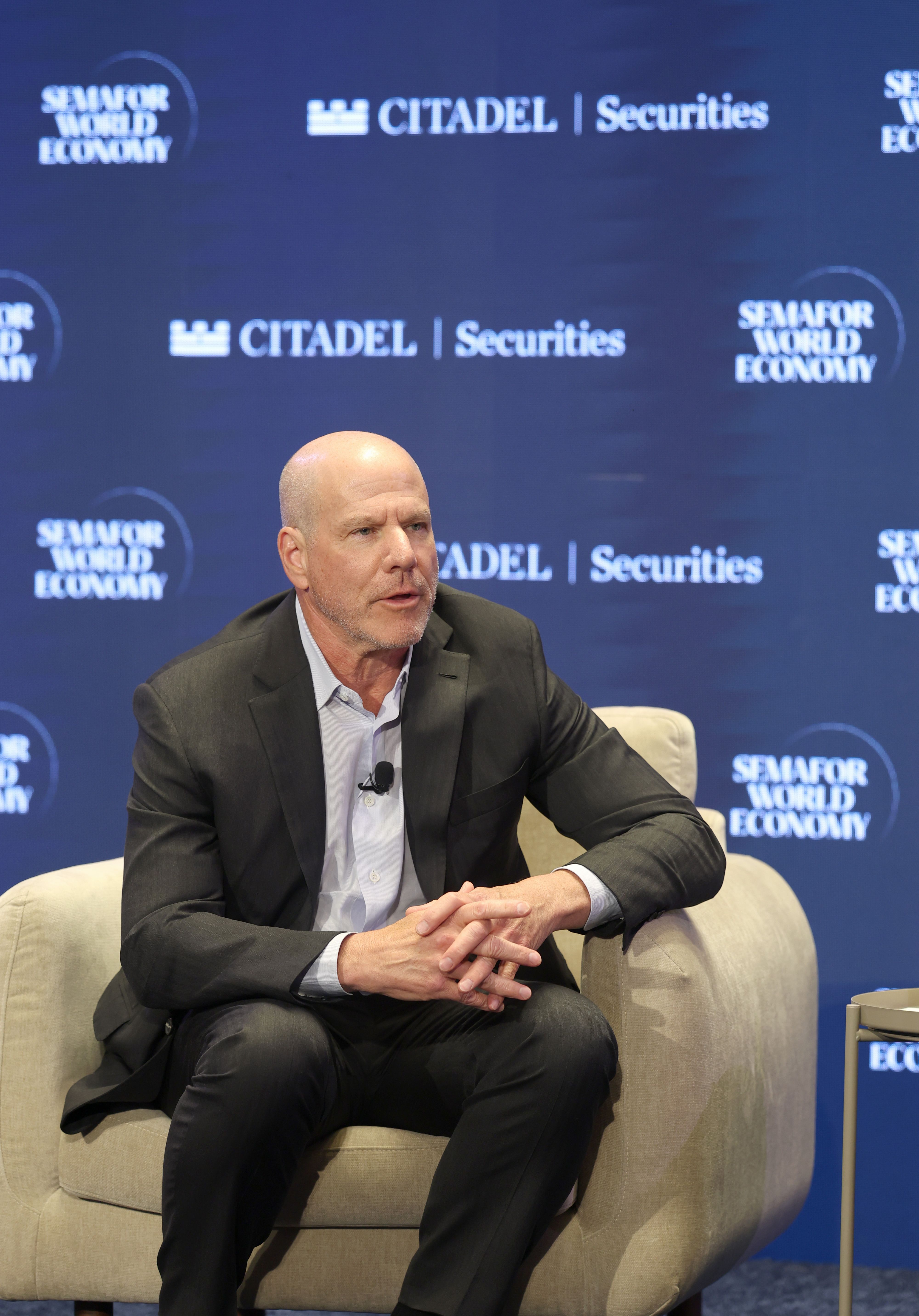 Jon Winkelried (CEO and Partner TPG - TPG) speaks on stage during Semafor World Economy 2026 on April 13, 2026 in Washington, DC. 