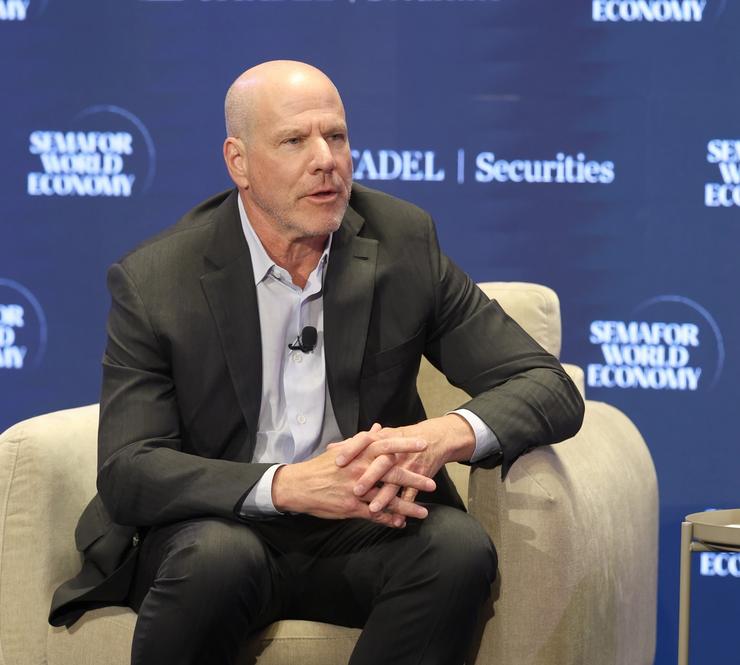 Jon Winkelried (CEO and Partner TPG - TPG) speaks on stage during Semafor World Economy 2026 on April 13, 2026 in Washington, DC.