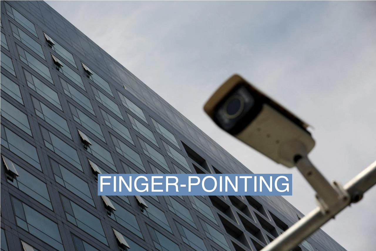 A surveillance camera is pictured outside the China Securities Regulatory Commission (CSRC) building on the Financial Street in Beijing, China, on July 9, 2021.