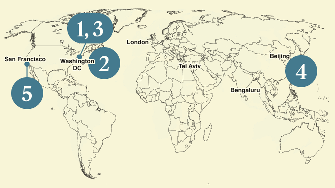 A map of the world